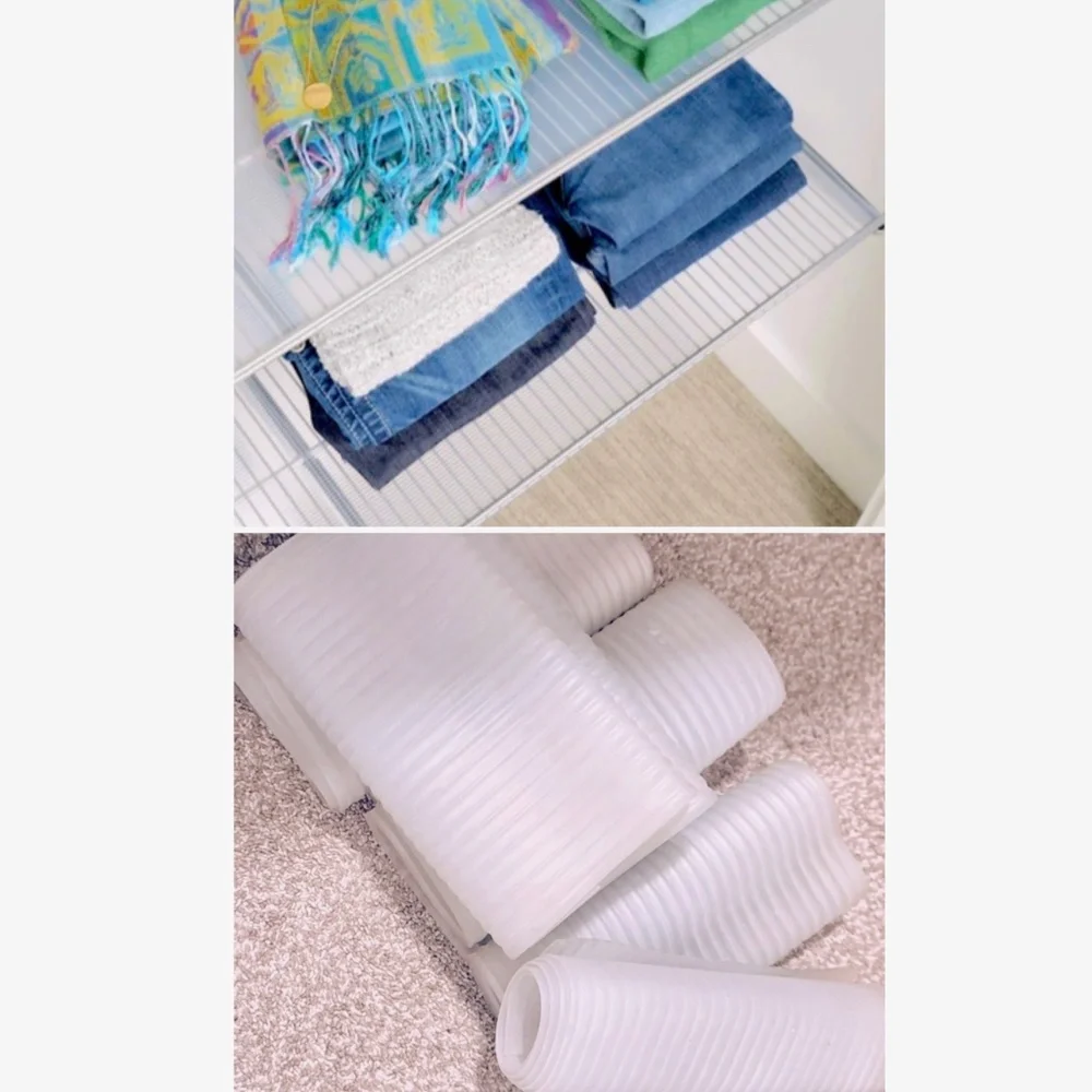 5 ROLLS Commercial THICK Shelf Liner Cabinet Ribbed Non Adhesive Drawer Liners